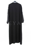 Orhan Store Güpürlü Ferace- LYN03598 Siyah