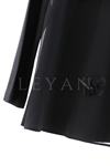 Kelebek Detaylı Şifonlu Bluz- LYN03847 Siyah