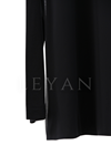 Güpür Detaylı Şifonlu Bluz- LYN03845 Siyah