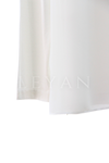 Güpür Detaylı Şifonlu Bluz- LYN03845 Ekru