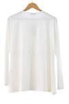 Güpür Detaylı Şifonlu Bluz- LYN03845 Ekru