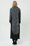 Orhan Store Leopar Desen Brokar Kap- LYN03296 Gri-Siyah