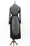 Orhan Store Leopar Desen Brokar Kap- LYN03296 Gri-Siyah