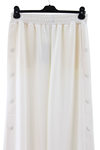 Sentez Tokyo Bambu Geniş Paça Pantolon- LYN03547 Ekru