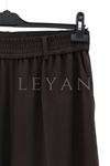 Sentez Angel Beli Lastikli Köprülü Havuç Pantolon- LYN04024 Kahve