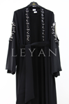 Orhan Store Püskül Taş Detaylı Takım- LYN03840 Siyah