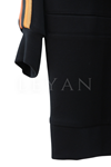 Orhan Store Şerit Detaylı Pantolonlu Takım- LYN03423 Siyah