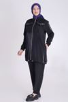 Behrem Taş İşleme Detaylı Takım- LYN03796 Siyah