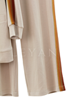 Orhan Store Şerit Detaylı Pantolonlu Takım- LYN03423 Bej
