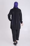 Behrem Taş İşleme Detaylı Takım- LYN03796 Siyah