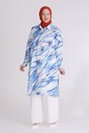 Behrem Desenli Tunik- LYN03396 Mavi
