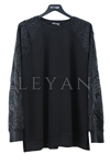 Fuat Gürşen Güpür Detaylı Bluz- LYN03960 Siyah