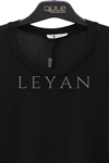 Dule Önü Şifonlu Kollu İçlik- LYN03991 Siyah