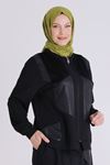 Behrem Deri Detaylı Etekli Takım- LYN03997 Siyah