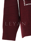 My312 Önü Taşlı Hırka- LYN03921 Bordo