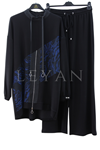 Orhan Store Fermuar Detaylı Takım- LYN03947 Siyah