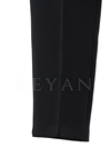 Sentez Beli Lastikli Kumaş Pantolon- LYN02048 Siyah