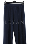 Sentez Taşlı İspanyol Pantolon- LYN04179 Lacivert