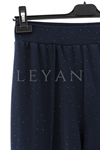 Sentez Taşlı İspanyol Pantolon- LYN04179 Lacivert