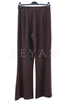 Sentez Taşlı İspanyol Pantolon- LYN04179 Kahve