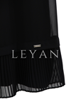 Pilise Detaylı Kolsuz Tunik- LYN01415   Siyah