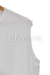 Pilise Detaylı Kolsuz Tunik- LYN01415   Ekru