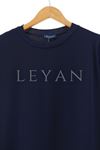 Pilise Detaylı Uzun Kollu Tunik- LYN01423  Lacivert