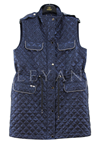 Orhan Store Jakarlı Kapitone Yelek- LYN04198 Lacivert
