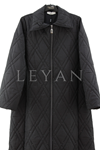 Dule Kapitone Mont- LYN04203 Siyah