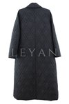 Dule Kapitone Mont- LYN04203 Siyah