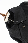 Orhan Store Brokar Detaylı Çelik Örme Kap- LYN04211 Siyah