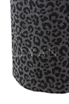 Dule Simli Leopar Desen Kap- LYN04208 Antrasit