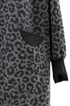 Dule Simli Leopar Desen Kap- LYN04208 Antrasit
