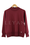 My312 Yarım Balıkçı Bluz- LYN03927 Bordo
