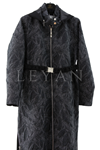 Orhan Store Fermuar Detaylı Brokar Kap- LYN04204 Siyah