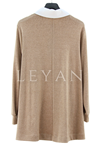 Fuat Gürşen Poplin Detaylı Tunik- LYN04219 Bej