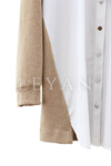 Fuat Gürşen Poplin Detaylı Tunik- LYN04219 Bej