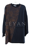 Nuss Desenli Qupra Tunik- LYN04232 Bakır