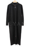 Yaka Detaylı Çelik Örme Hırka- LYN03291 Siyah