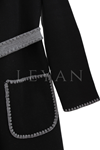 Kemerli Triko Ceket- LYN03283 Gri