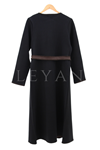 Kemerli Triko Ceket- LYN03283 Kahve