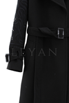 Orhan Store Kolu İşlemeli Kaban- LYN03218 Siyah