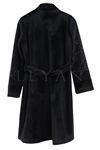 Fuat Gürşen Kolu İşlemeli Angora Kaban-LYN03266 Siyah