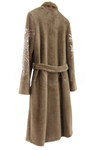 Fuat Gürşen Kolu İşlemeli Angora Kaban-LYN03266 Camel