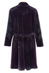 Fuat Gürşen Kolu İşlemeli Angora Kaban-LYN03266 Bordo