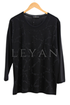 Mutlu Ertan Taş Detaylı Bluz- LYN04239 Siyah