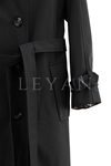 Dule Leopar Desenli Trençkot- LYN04250 Siyah