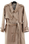 Dule Leopar Desenli Trençkot- LYN04250 Bej