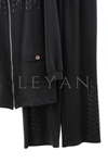Orhan Store İşleme Detaylı Takım- LYN04258 Siyah