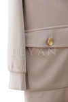 Orhan Store İşleme Detaylı Takım- LYN04258 Bej